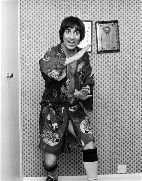 Drummer of The Who rock group Keith Moon. October 1975