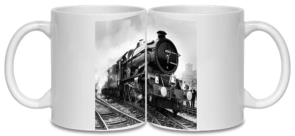 Great Western Railway (GWR) 6000 Class King George V steam locomotive attracts steam fans
