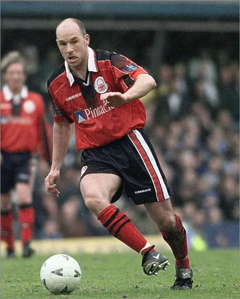 Nottingham Forest footballer Steve Stone in action, March 1998
