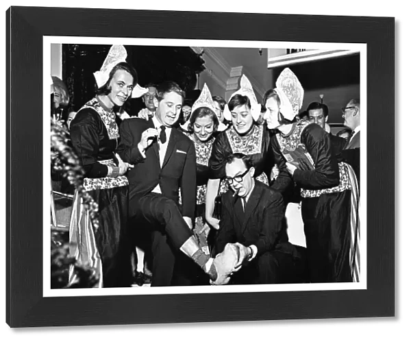 Eric Morecambe and Ernie Wise, visit a Dutch Exhibition in Manchester