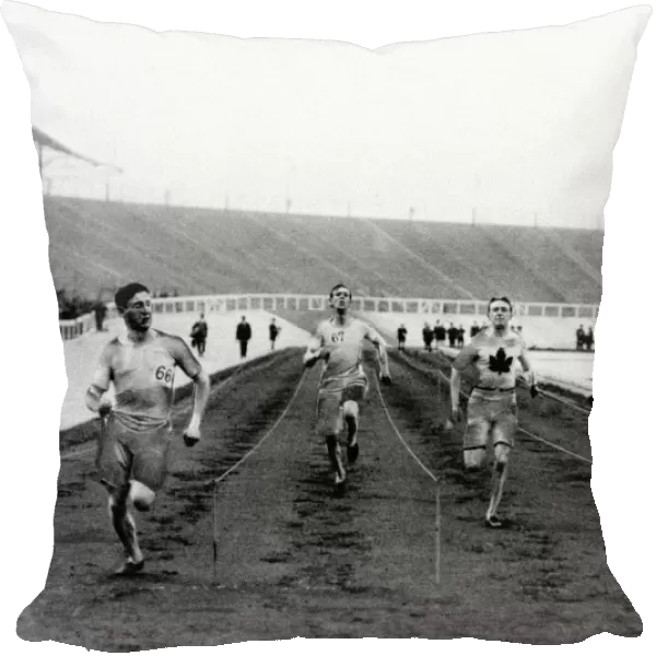 Olympics Games 1908 13th July 1908 the finsh of the 120 yard dash during the Olympic