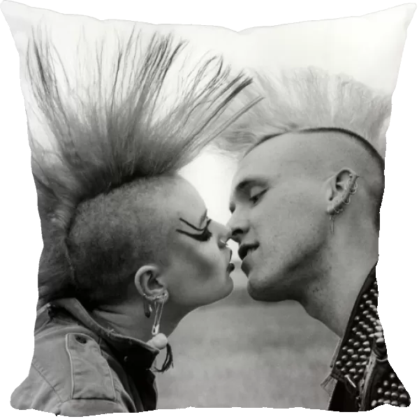 Question ! How do two Geordie 'Mohicans'punks kiss