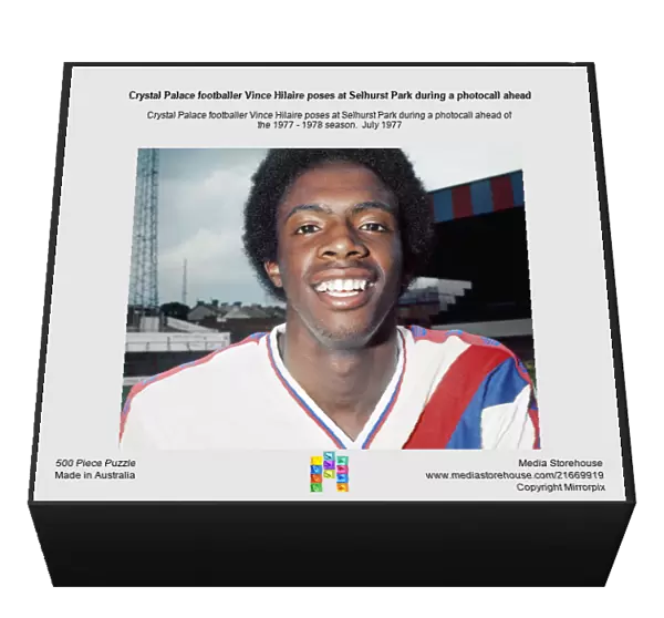 Crystal Palace footballer Vince Hilaire poses at Selhurst Park during a photocall ahead