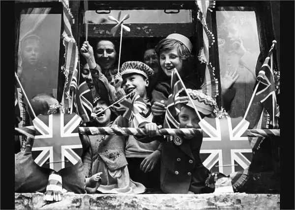 Residents of St. Pauls Road, Islington seen here celebrating the coronation of Queen