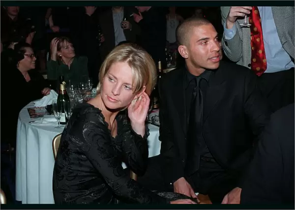 Ulrika Jonsson TV Presenter February 98 At the Britt Awards after an argument with
