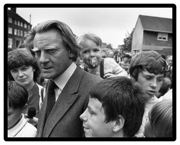 Michael Heseltine Secretary of State for the Environment seen here touring Toxteth