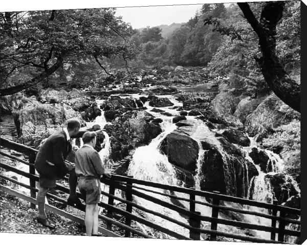 Swallow Falls, the Rhaeadr Ewynnol (English: Foaming Waterfall)