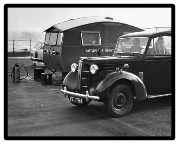 1953 Austin FX3 Funera Hearse owned by John Campbell aged 24 from hartlepool