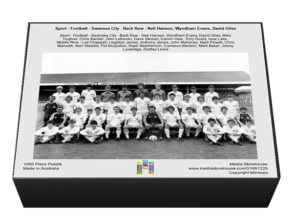 Sport - Football - Swansea City - Back Row - Neil Hanson, Wyndham Evans, David Giles
