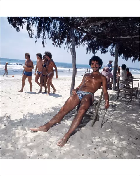 Graeme Souness footballer on holiday in Majorca. Circa June 1978