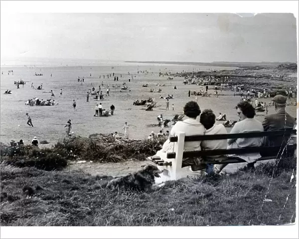 Porthcawl - People enjoying the good weather at the beach at Porthcawl - 30th July 1964