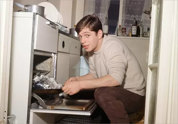 Georgie Fame at home. 10th January 1965