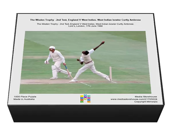 The Wisden Trophy - 2nd Test, England V West Indies. West Indian bowler Curtly Ambrose