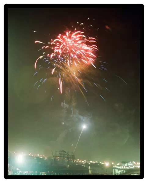 Bonfire Night Fireworks Display, Stockton, North Yorkshire, England, 5th November 1990