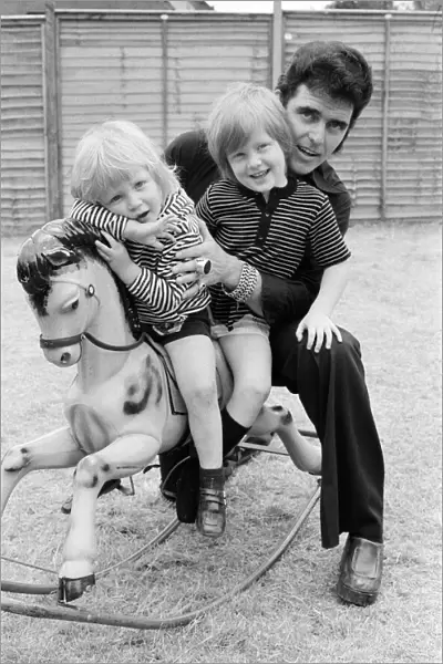 Pop singer Alvin Stardust at his new house in Stanmore with his family - wife Iris