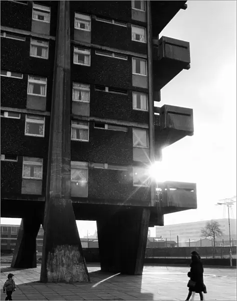 Tower Block, Glasgow, Scotland, 6th March 1971. Face of Britain 1971 Feature