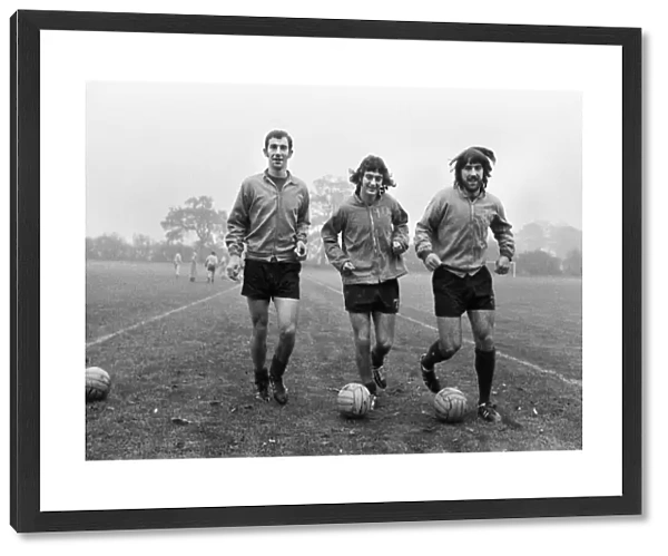 Birmingham City footballers left to right: Bob Hatton the new signing from Carlisle