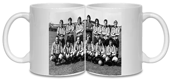 Guisborough Town F. C. - Back row l-r Les Scott, Stan Webb, Alec Smith, Dennis Wheeler