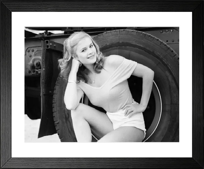 Framed Print : Denise Perry Glamour Model Print, August 1978 Framed Print : Denise Perry Glamour Model Print, August 1978