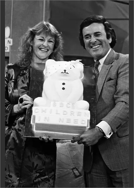Sue Cook and Terry Wogan, BBC Children in Need 1987. 28th November 1987