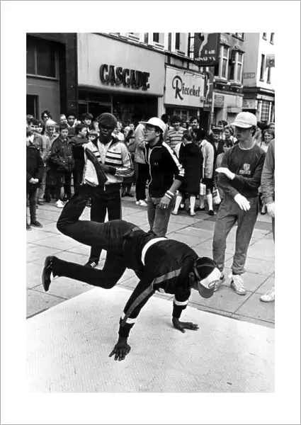 Manchester street dance crew Broken Glass, in Clayton Square, Liverpool