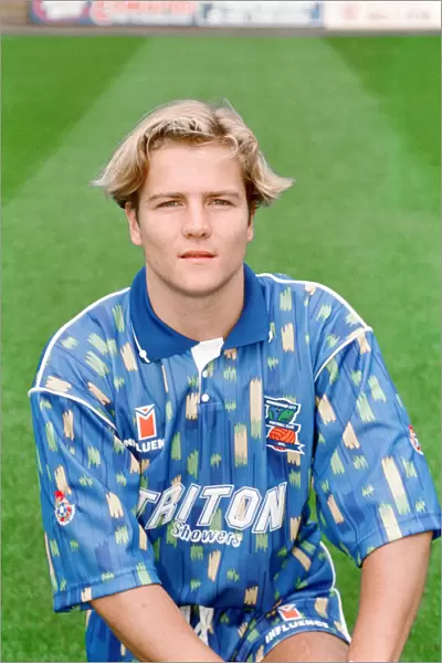 Mark Cooper, Birmingham City football player at a team photo call. 4th August 1992