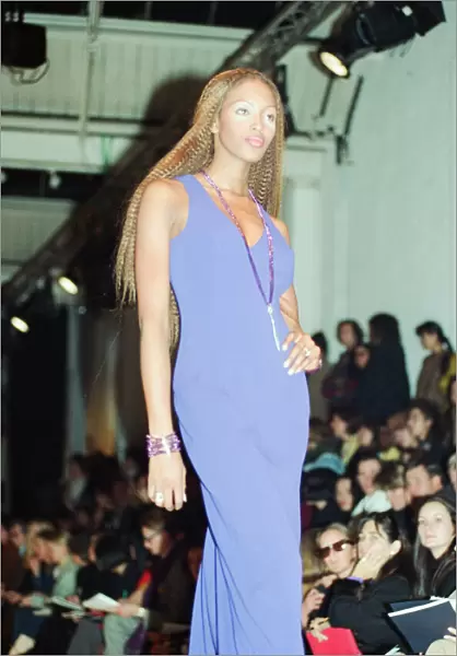 Naomi Campbell, London Fashion Week 1992, 9th October 1992