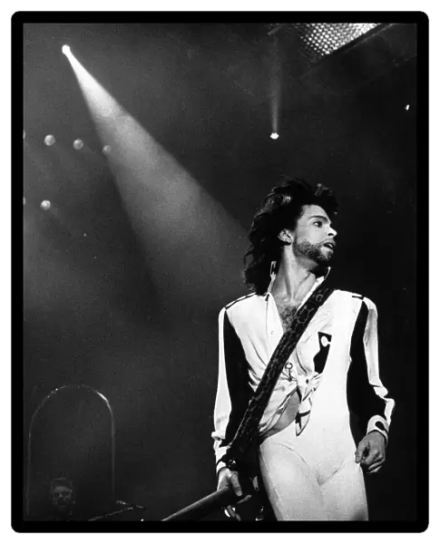 Prince performing at the NEC during his Nude tour, Birmingham, 29th June 1990