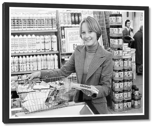Tesco Supermarket Store, London, 9th May 1977. Tesco Supermarket Chain has made