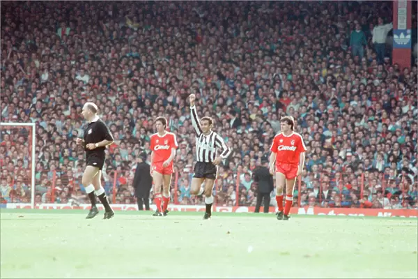 Liverpool 1-2 Newcastle United, Division One league match at Anfield