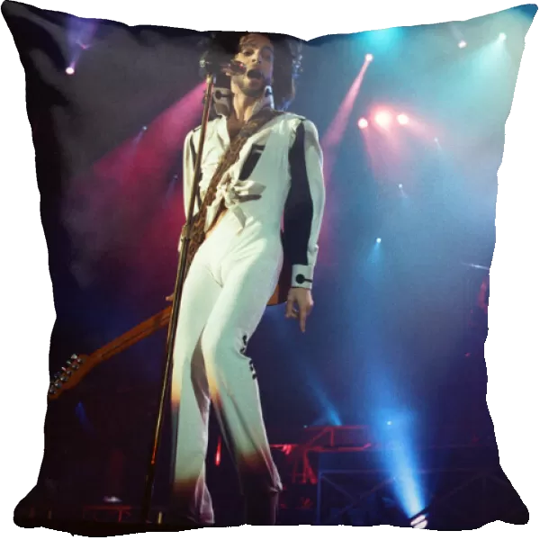 Prince performing at the NEC during his Nude tour. 29th June 1990