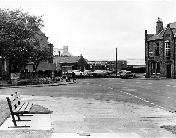 The junction of Bridge Street and Wellington Street, Blyth. 8th June 1973