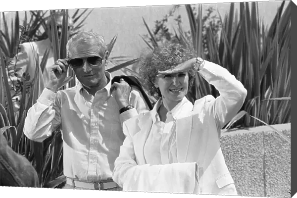 Actress Joanne Woodward seen here with Paul Newman at the Cannes Film Festival at