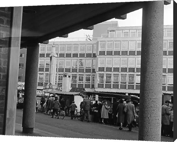 Reading Butter Market, Berkshire. 21st March 1967