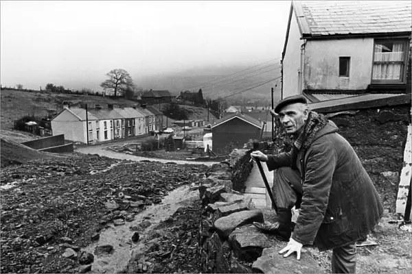 Mr Cyril Owens who lives in Bwllfa Cottages, Gelli, pictured in the garden of his home