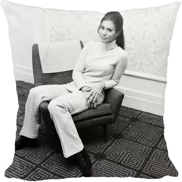 Jennifer Hosten, Miss World 1970, pictured in Newcastle, 10th January 1970
