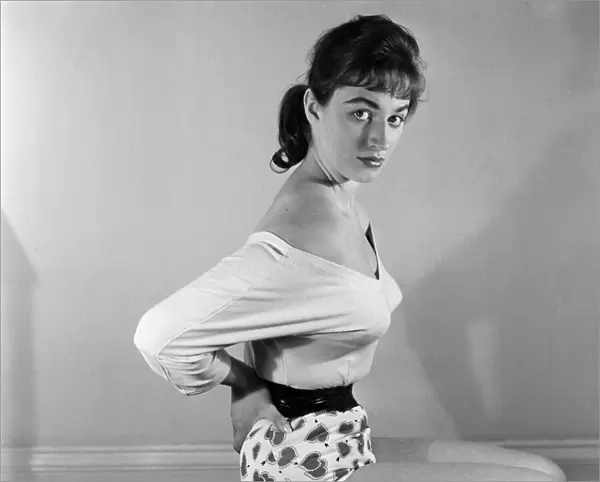 17-year-old Jackie Collins from Regents Park, London. 20th October 1955
