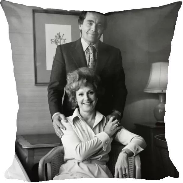 John and Barbara Knox photographed in their suite at the Park Tower Hotel, Knightsbridge