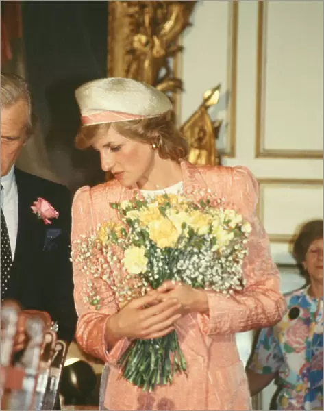 Princess Diana meets and greets the people of Warwick, in Warwickshire