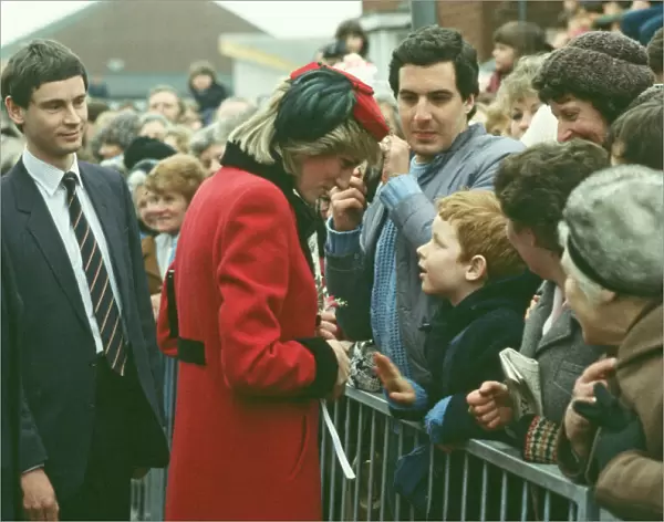 Princess Diana meets and greets the people of Birmingham, The Midlands