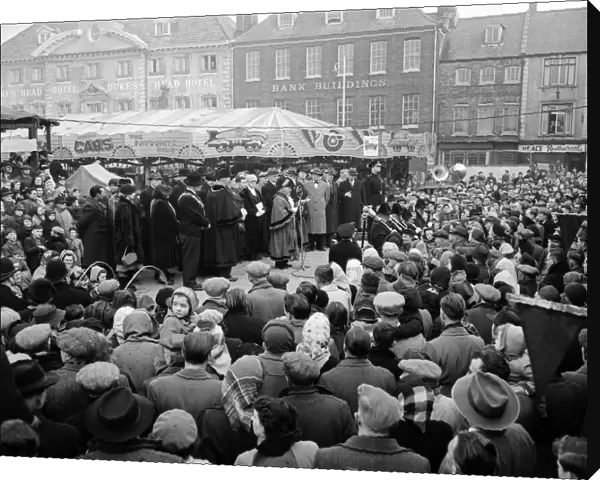 Kings Lynn Mart Fair, Norfolk. 15th February 1953