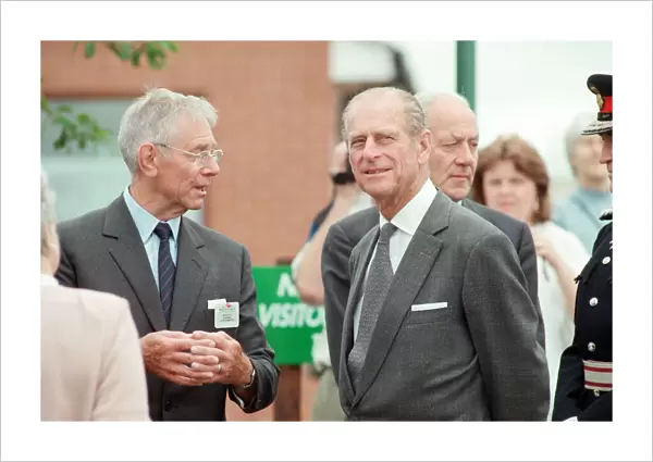 Prince Philip, Duke of Edinburgh, visiting Tees Barrage for its official opening