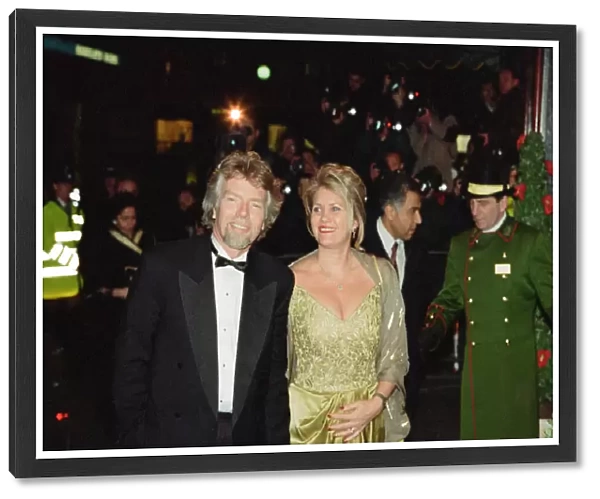 Richard Branson and his (2nd) wife Joan Templeman attend a Gala Dinner at Harrods held by