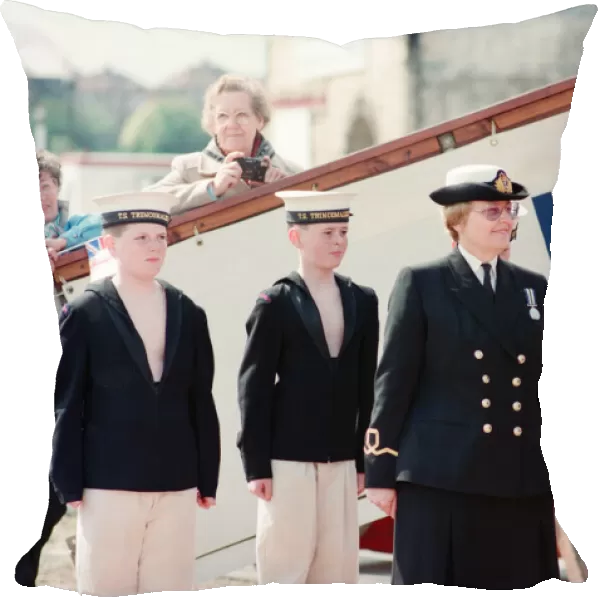 Queen Elizabeth II and Prince Philip visiting Hartlepool Marina. 18th May 1993