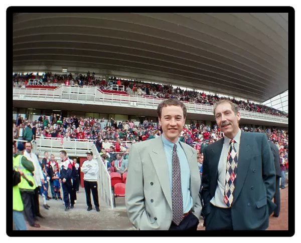 Middlesbrough chairman Steve Gibson and Chief Executive Keith Lamb at the first game at