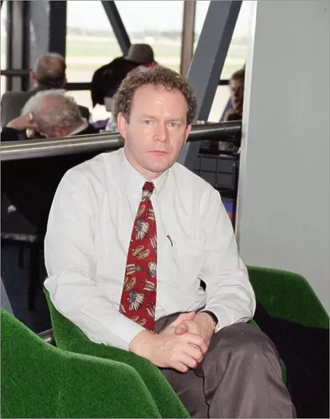 Martin McGuinness st Heathrow Airport. 23rd October 1994