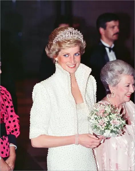 HRH The Princess of Wales, Princess Diana visit To Hong Kong as part of their Far East