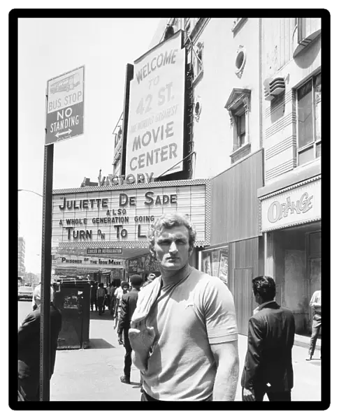 Joe Bugner boxer in New York City, USA. Joe is New York to meet some of