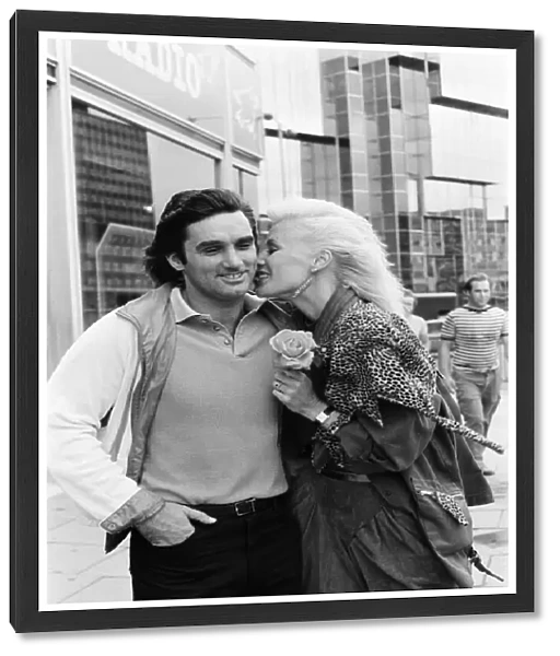 George Best and his wife Angie in London to promote Georges new autobiography '