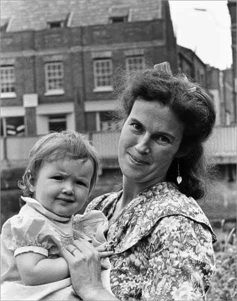 Victoria Gillick and her daughter Clementine, aged 1, at home in Wisbech, Cambridgeshire